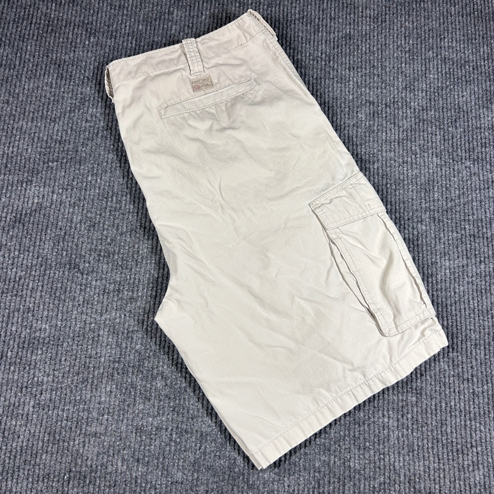 Vintage Nautica Shorts Mens 40 Beige Ripstop Cargo Skater Streetwear Y2K Baggy